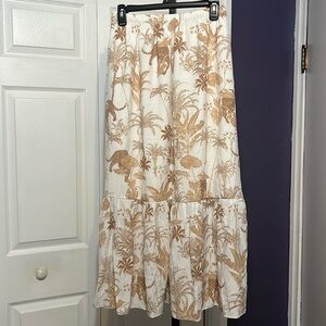 ANNE KLEIN SMALL SKIRT safari print nwt #431